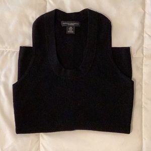 Banana Republic Black Cashmere Racerback Sweater